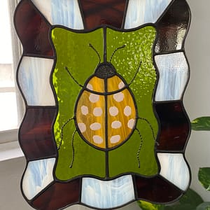 Cream-spot ladybird wavy panel