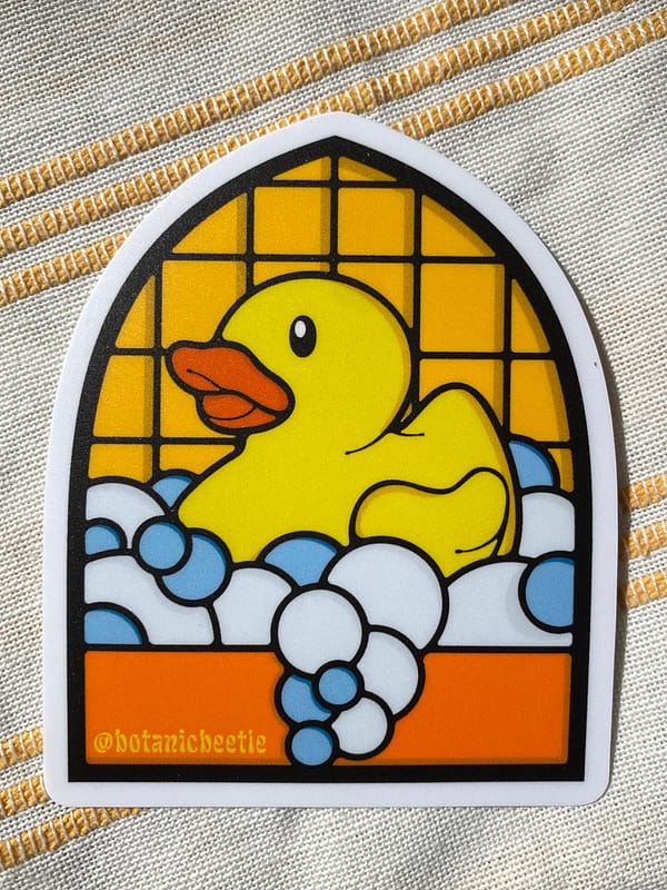 Ducky vinyl sticker - Image 2