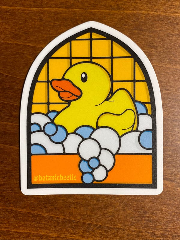 Ducky vinyl sticker - Image 3