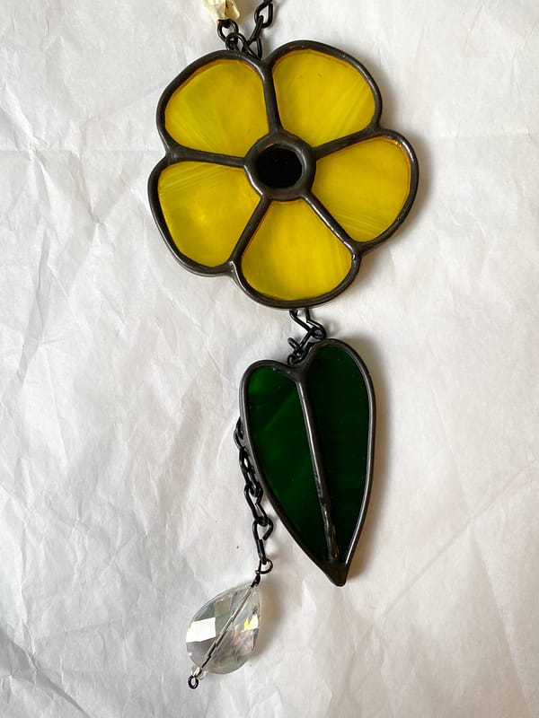 Mini flower chain - yellow - Image 2