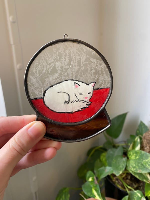 Snow globe - sleepy kitty - Image 2