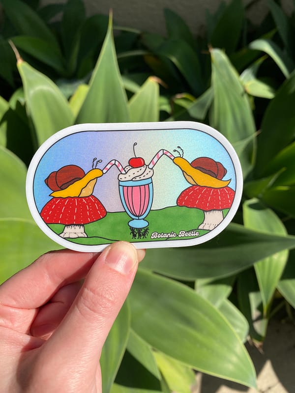 Snails: They are in Love! Sticker