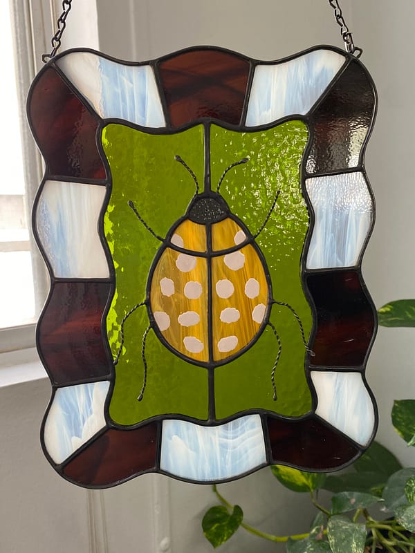 Cream-spot ladybird wavy panel