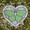 Moth heart panel - Mint Melody