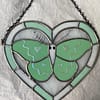 Moth heart panel - Mint Melody - Image 3