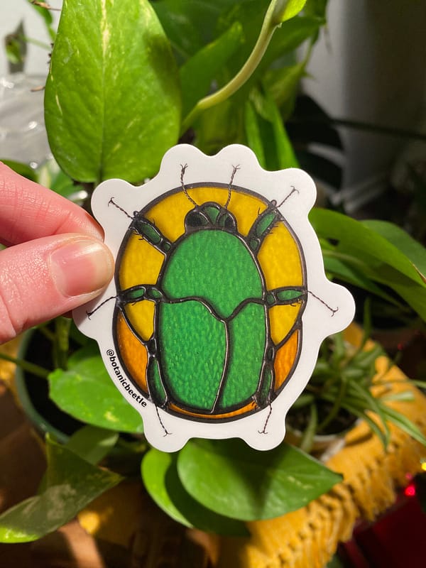 Beetle sticker